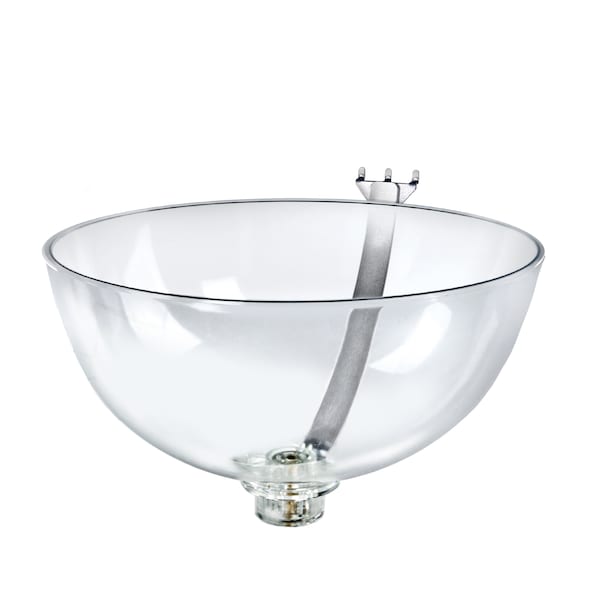 14" Bowl Display W/ Curved Metal Arm for Pegboard/Slatwall